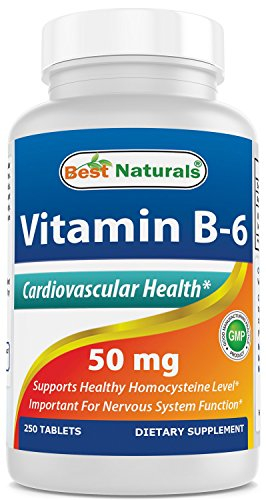 Foto 2 pulgar | Suplemento Best Naturals De Vitamina B6, 50 Mg, 250 Comprimidos - Venta Internacional.