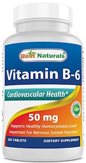 Foto 1 | Suplemento Best Naturals De Vitamina B6, 50 Mg, 250 Comprimidos - Venta Internacional.