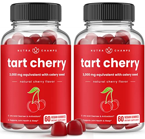 120 Gomitas De Cereza Ácida De 3000 Mg Con Semillas De Apio Extra (paquete De 2) - Venta Internacional.