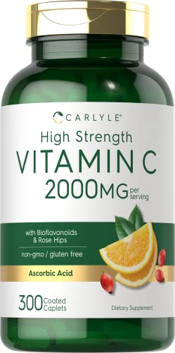 Foto 2 pulgar | Suplemento Carlyle De Vitamina C De 2000 Mg Con Escaramujo 300 Cápsulas - Venta Internacional