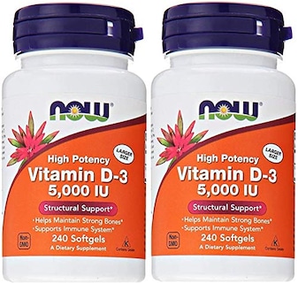 Foto 1 | Supplement Now Foods Vitamina D3 5000 Ui 240 Cápsulas Blandas X2 - Venta Internacional.