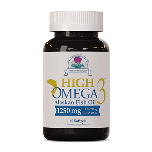 Foto 2 pulgar | Suplemento De Aceite De Pescado Ayush Herbs Con Alto Contenido De Omega-3 60 Cápsulas Blandas - Venta Internacional.