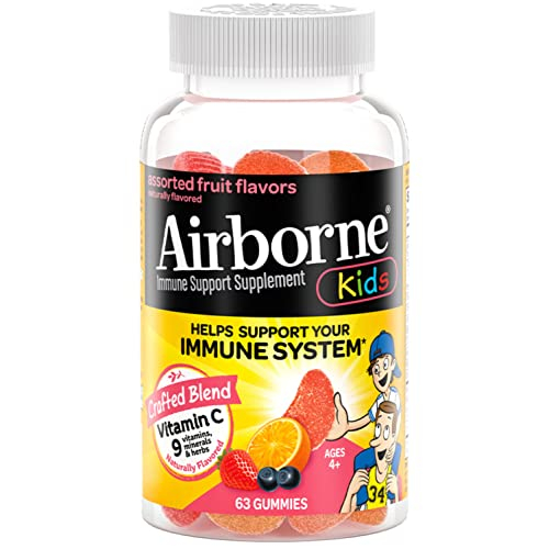 Foto 2 pulgar | Gomitas De Vitamina C Airborne Kids 500 Mg Con Zinc 63 Gomitas - Venta Internacional.