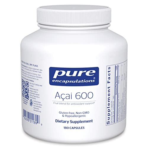 Suplemento Pure Encapsulations Acai 600 Con 180 Cápsulas De Fibra - Venta Internacional.