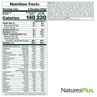 Foto 4 | Granola Cremosa Energy Shake Nature's Plus Source Of Life, 2 Kg - Venta Internacional.
