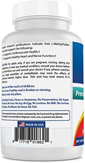 Foto 6 | Suplemento Best Naturals De Folato De Metilo, 15 Mg, 60 Comprimidos - Venta Internacional.