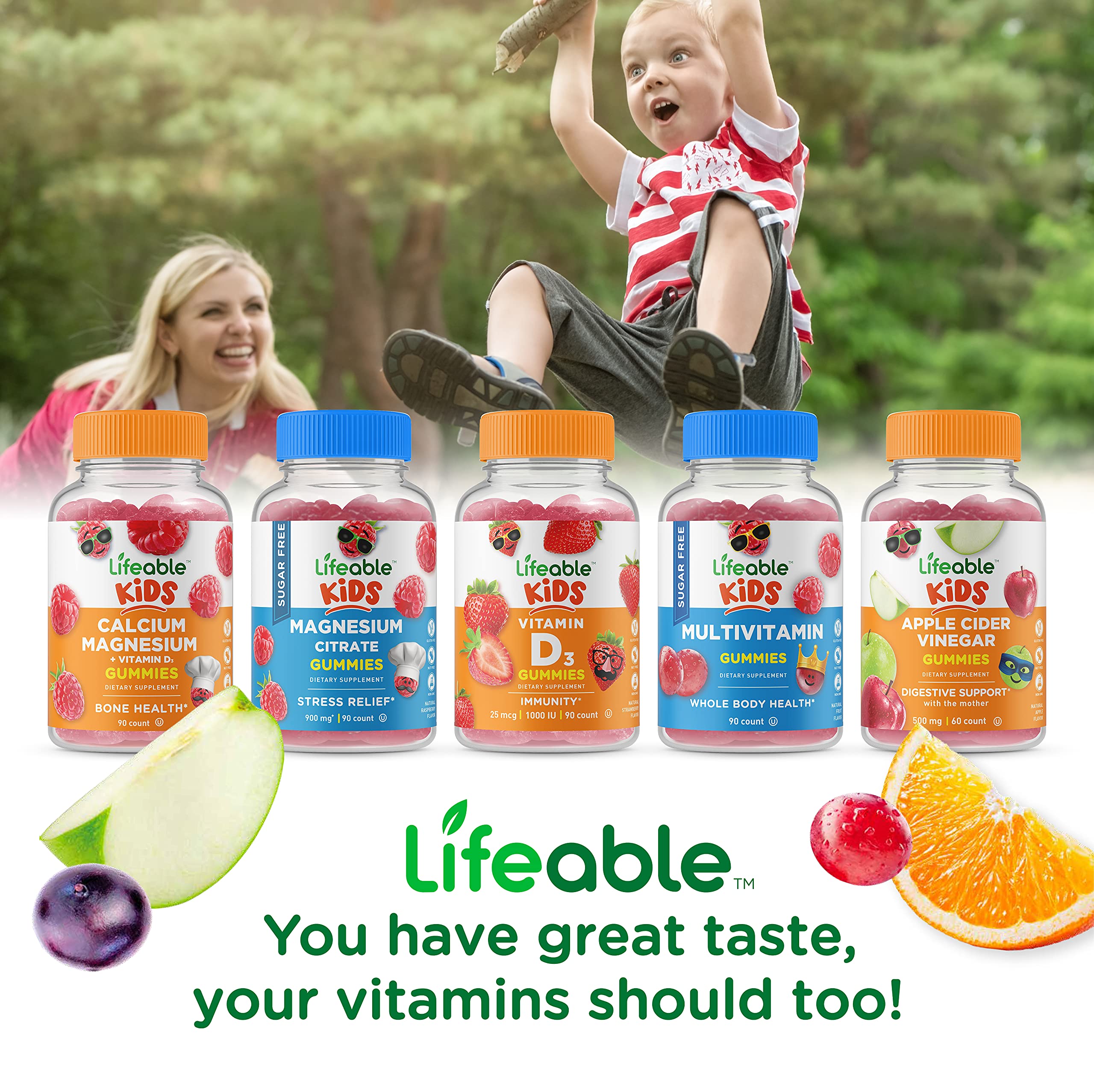 Foto 5 | Gomitas De Calcio Lifeable, 500 Mg, Con Vitamina D3, 1000 Ui, 60 Unidades - Venta Internacional.
