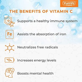 Foto 3 | Gomitas De Vitamina C Yum-v's 250 Mg Para Adultos Y Niños, 100 Unidades - Venta Internacional.