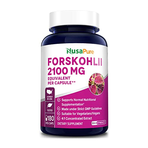 Foto 2 pulgar | Suplemento Nusapure Forskolin 2100 Mg 180 Cápsulas Vegetarianas - Venta Internacional.