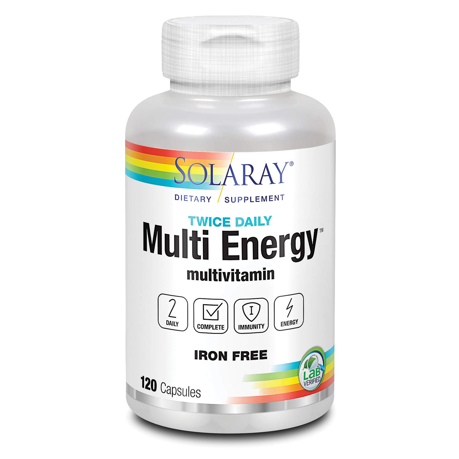 Foto 1 | Suplemento Solaray Multi Energy Sin Hierro 2 Cápsulas Al Día - Venta Internacional.