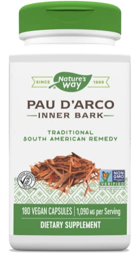 Foto 2 pulgar | Suplemento Nature's Way Pau D'arco Inner Bark 180 Cápsulas - Venta Internacional.
