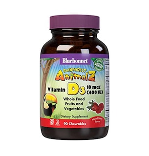 Foto 1 | Suplemento de Vitamina D3 de Bluebonnet Nutrition Rainforest Animalz - Venta Internacional