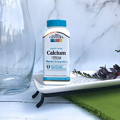 Foto 5 pulgar | Suplemento 21st Century Calcium Plus D3 1200 Mg 90 Cápsulas Blandas - Venta Internacional.