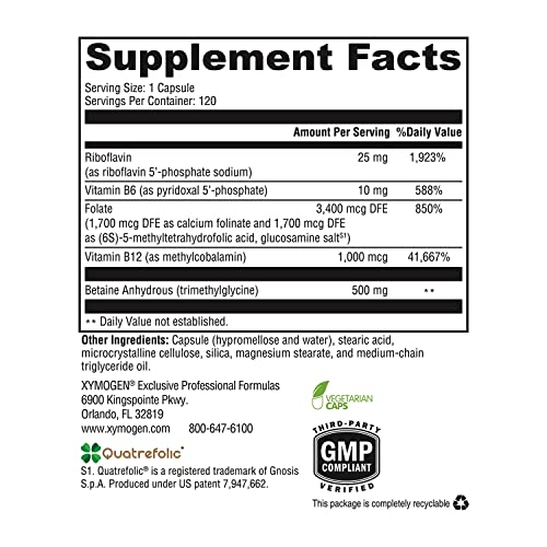 Foto 5 pulgar | Los Suplementos Xymogen Methyl Protegen Una Metilación Óptima 120 C - Venta Internacional.