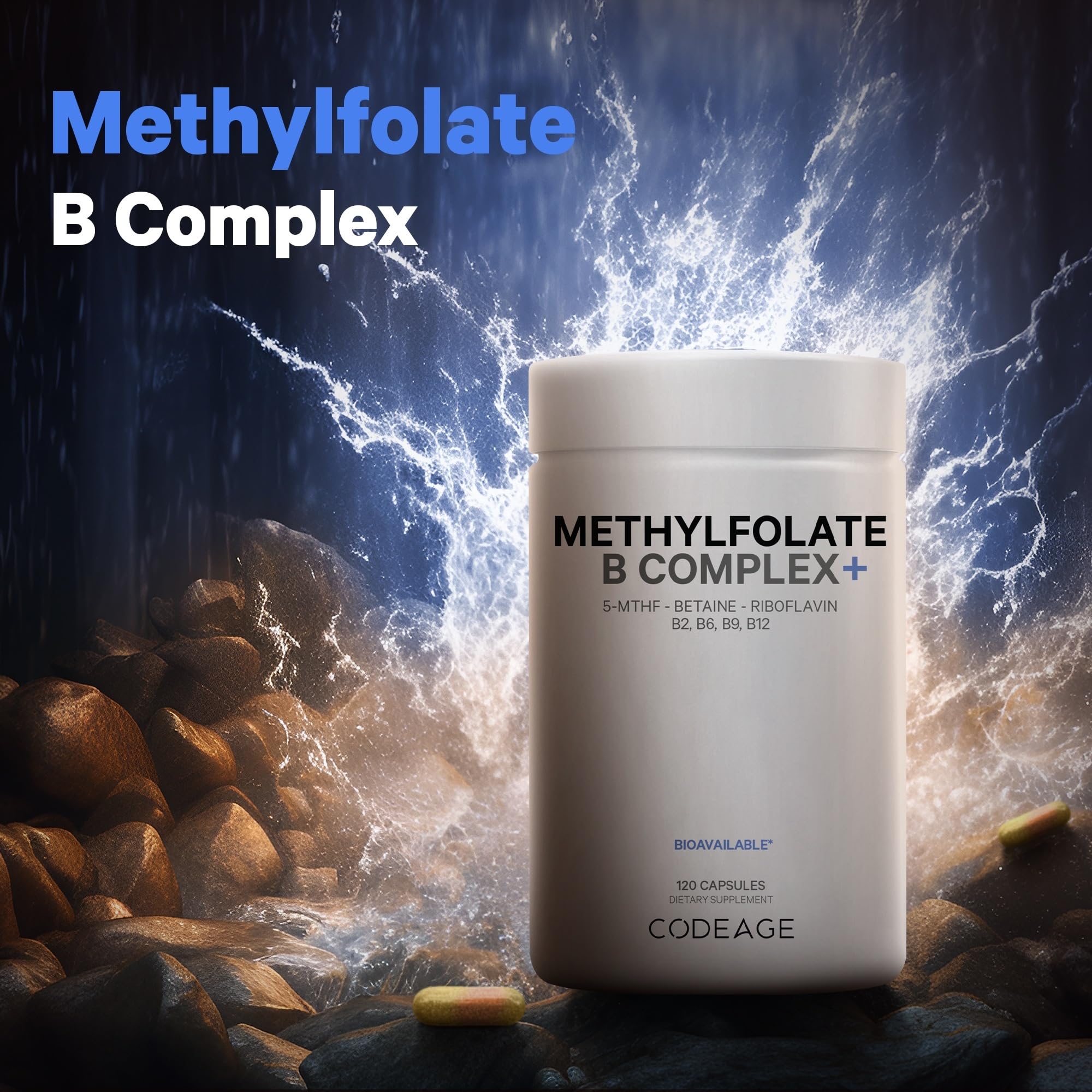 Foto 3 | Suplemento Codeage Metilfolato B Complex 1360 Mcg 5-mthf - Venta Internacional.