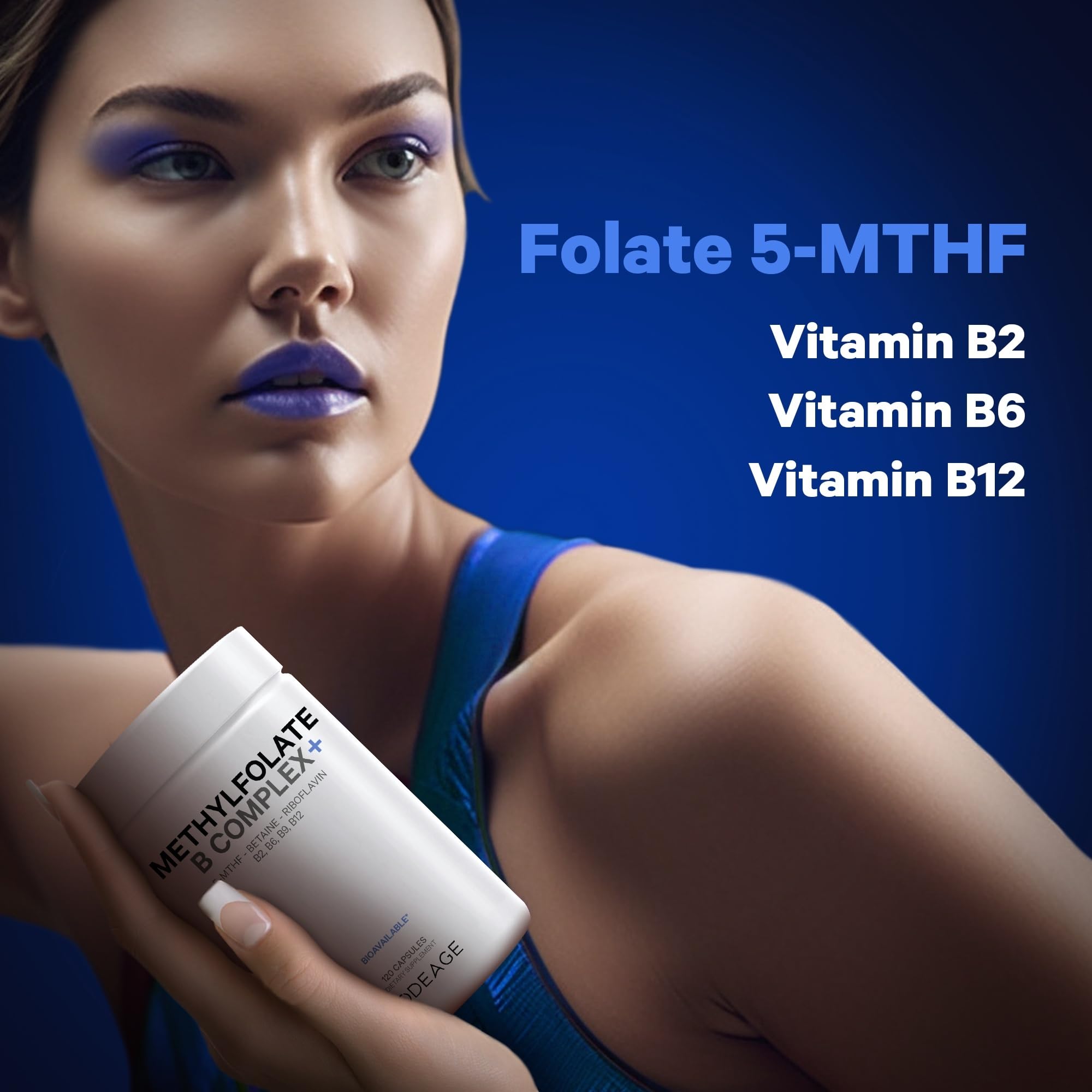 Foto 6 pulgar | Suplemento Codeage Metilfolato B Complex 1360 Mcg 5-mthf - Venta Internacional.