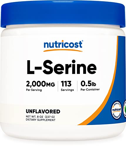 Foto 2 pulgar | Suplemento Nutricost L-serina En Polvo 227 G 113 Porciones 2 G/se - Venta Internacional.