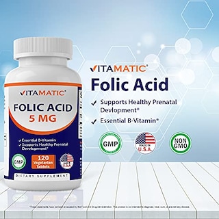 Foto 3 | Suplemento De Ácido Fólico Vitamático 5 Mg (5000 Mcg) 120 Tabletas X - Venta Internacional.