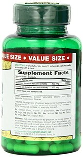 Foto 3 | Suplemento Nature's Bounty Niacin Flush Free 500 Mg 120 Cápsulas - Venta Internacional.