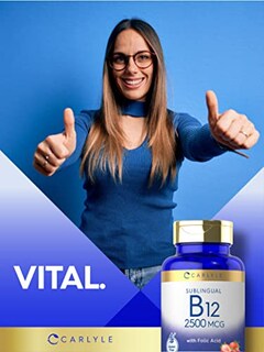 Foto 6 | Suplemento De Vitamina B12 Carlyle De 2500 Mcg Con Ácido Fólico, 250 Tabletas - Venta Internacional.