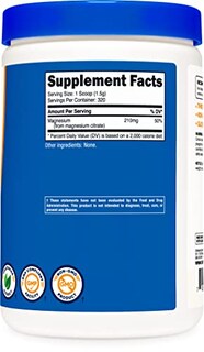 Foto 4 | Citrato De Magnesio En Polvo Nutricost 500 G Sin Sabor - Venta Internacional.
