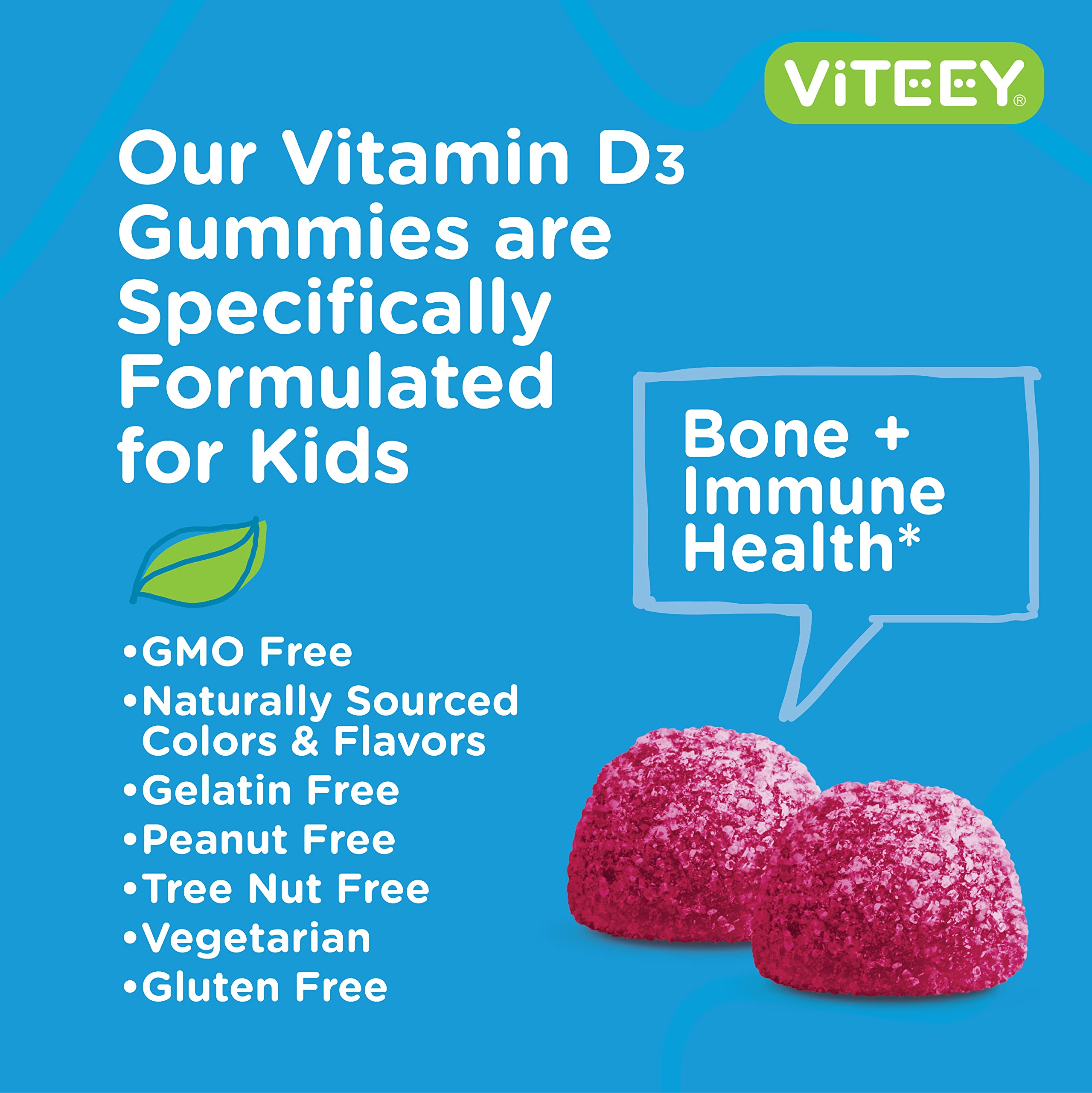 Foto 6 pulgar | [suplemento] Gomitas Viteey Con Vitamina D3 De 25 Mcg, 1000 Ui, 60 Unidades - Venta Internacional.