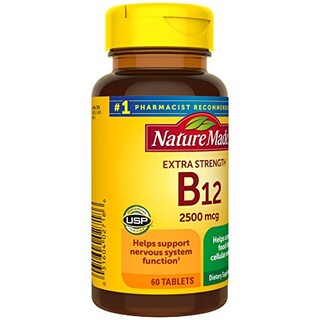 Foto 7 | Suplemento De Vitamina B12 Nature Made 2500 Mcg 60 Tabletas - Venta Internacional.