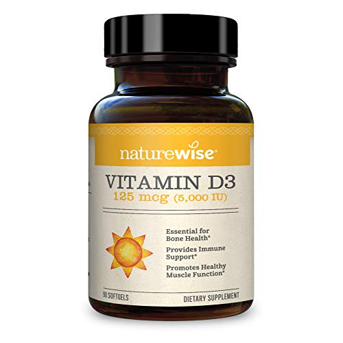 Foto 2 pulgar | Suplemento Naturewise De Vitamina D3 De 5000 Ui Con 125 Mcg, 90 Cápsulas - Venta Internacional.