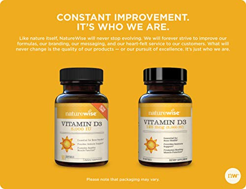 Foto 7 pulgar | Suplemento Naturewise De Vitamina D3 De 5000 Ui Con 125 Mcg, 90 Cápsulas - Venta Internacional.