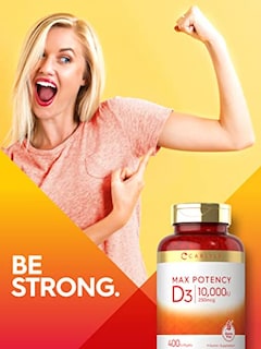 Foto 7 | Suplemento Carlyle De Vitamina D3, 10000 Ui, 400 Cápsulas Blandas - Venta Internacional.