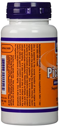 Foto 5 pulgar | Supplement Now Foods Picolinato De Zinc 50 Mg 120 Cápsulas X2 - Venta Internacional.