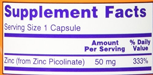 Foto 7 pulgar | Supplement Now Foods Picolinato De Zinc 50 Mg 120 Cápsulas X2 - Venta Internacional.