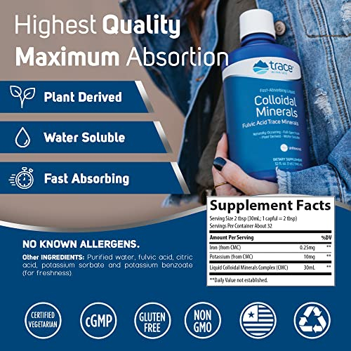 Foto 4 pulgar | Suplemento Líquido Coloidal De Oligoelementos, 946 Ml, Vegano - Venta Internacional.