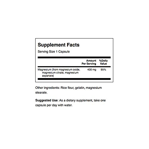 Foto 3 | Suplemento Swanson Triple Magnesium Complex 100 Cápsulas - Venta Internacional.