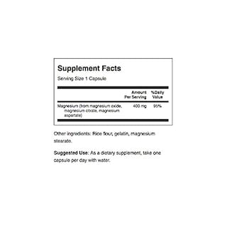 Foto 3 | Suplemento Swanson Triple Magnesium Complex 100 Cápsulas - Venta Internacional.