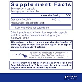 Foto 2 | Suplemento Pure Encapsulations Cranberry Ns 90 Cápsulas - Venta Internacional.