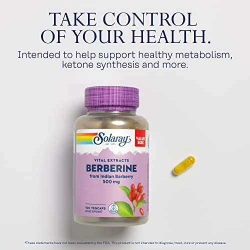 Foto 4 pulgar | Suplemento Solaray Berberine De 500 Mg A Partir De Raíz De Agracejo Indio - Venta Internacional.