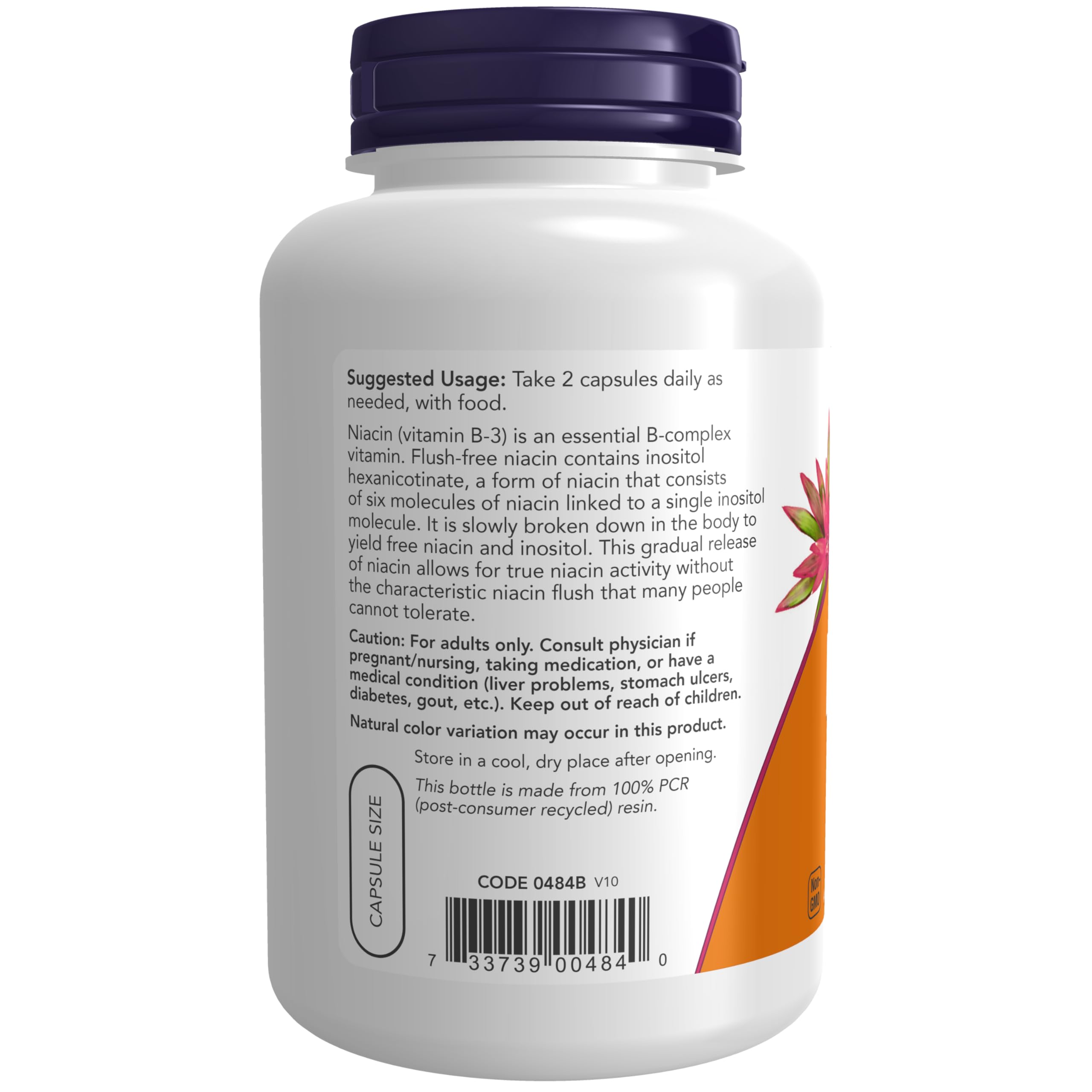 Foto 4 pulgar | Supplement Now Niacina (vitamina B-3) 250 Mg 180 Cápsulas Vegetarianas - Venta Internacional.