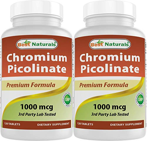 Foto 2 pulgar | Suplemento: Picolinato De Cromo Best Naturals, 1000 Mcg, 240 Tabletas - Venta Internacional.