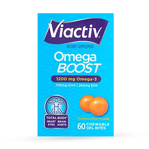 Foto 2 pulgar | Suplemento Viactiv Omega Boost 1200 Mg De Omega-3 60 Gel Bites - Venta Internacional.
