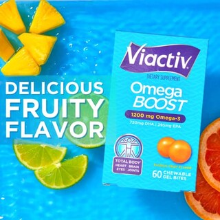 Foto 3 | Suplemento Viactiv Omega Boost 1200 Mg De Omega-3 60 Gel Bites - Venta Internacional.