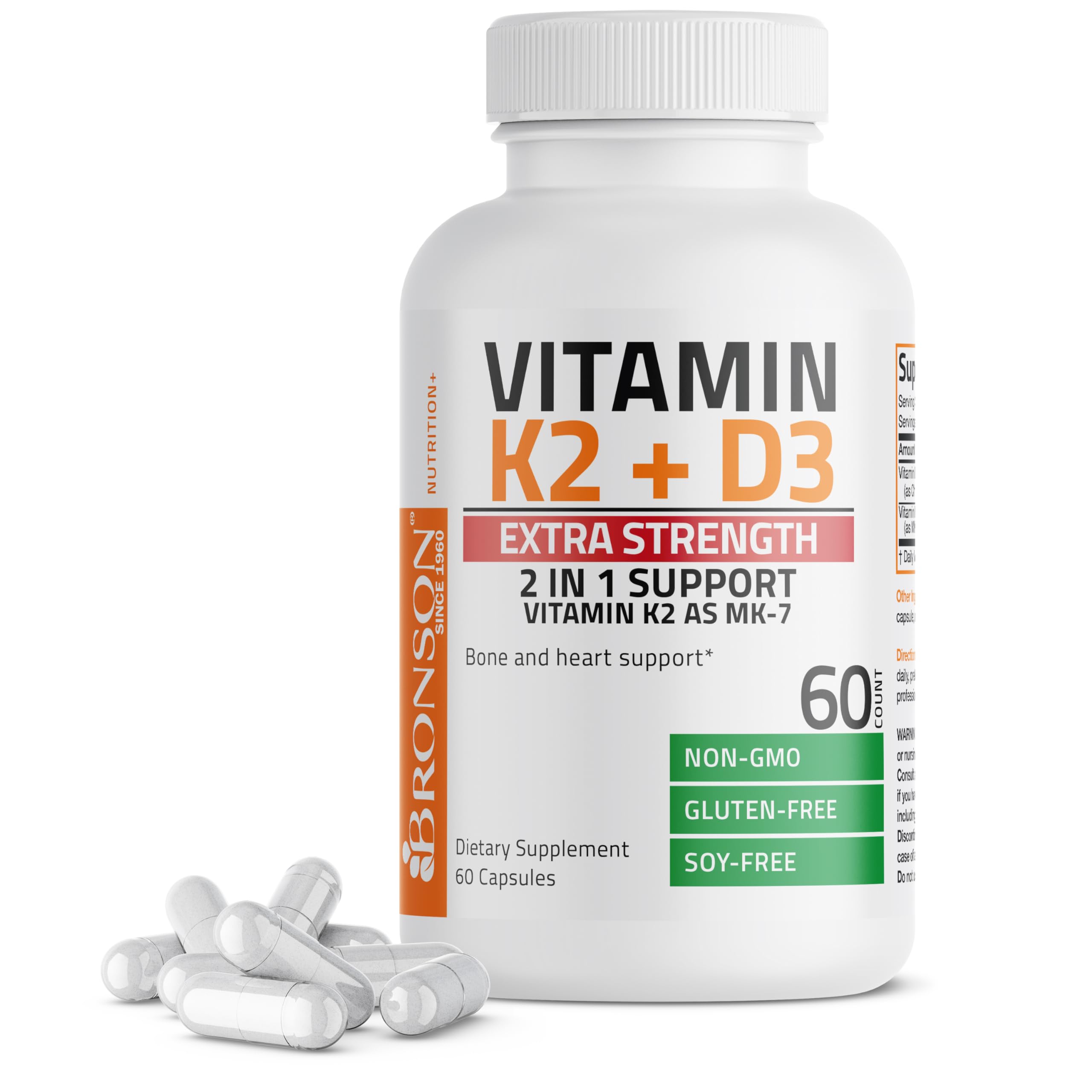Foto 5 pulgar | Complemente La Vitamina K2 (mk7) De Bronson Con D3 Extra Strength - Venta Internacional