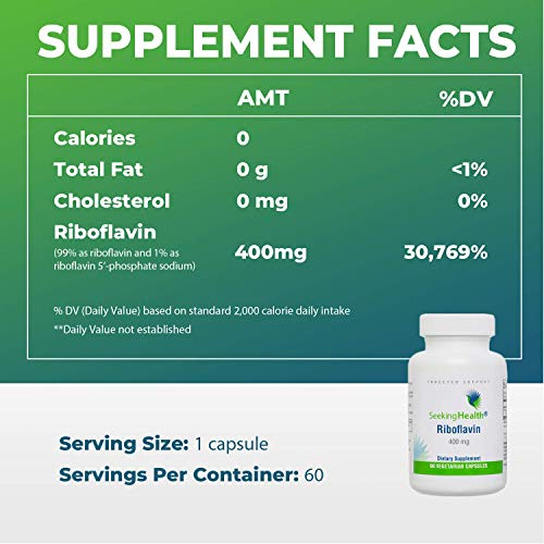 Foto 8 pulgar | Suplemento Seeking Health Riboflavina 400 Mg 60 Cápsulas - Venta Internacional.
