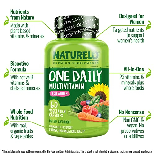 Foto 3 pulgar | Multivitamínico Naturelo One Daily Para Mujeres 120 Cápsulas - Venta Internacional.