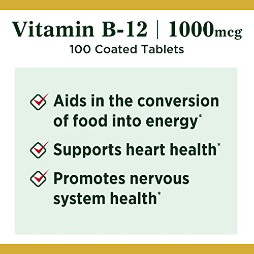 Foto 4 pulgar | Suplemento Vitamínico Nature's Bounty Vitamina B12 1000 Mcg 100 T - Venta Internacional.