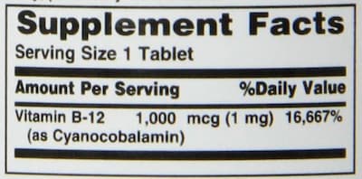 Foto 7 | Suplemento Vitamínico Nature's Bounty Vitamina B12 1000 Mcg 100 T - Venta Internacional.
