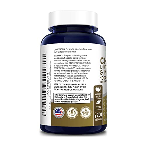 Foto 4 pulgar | Suplemento Nusapure De Colina E Inositol 1000 Mg 200 Cápsulas Vegetarianas - Venta Internacional.