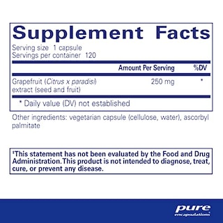 Foto 1 | Suplemento De Extracto De Semilla De Pomelo Pure Encapsulations 120 C - Venta Internacional.