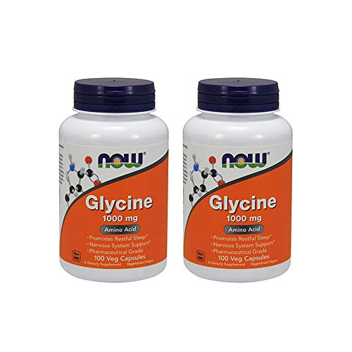 Foto 2 pulgar | Suplemento De Glicina De Now Foods, 1000 Mg, 100 Cápsulas Vegetarianas, X2 - Venta Internacional.