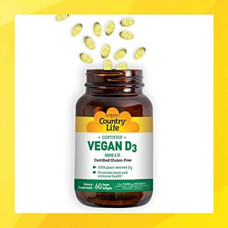 Foto 5 | Suplemento Country Life Vegan D3 En Cápsulas 60 Unidades - Venta Internacional.